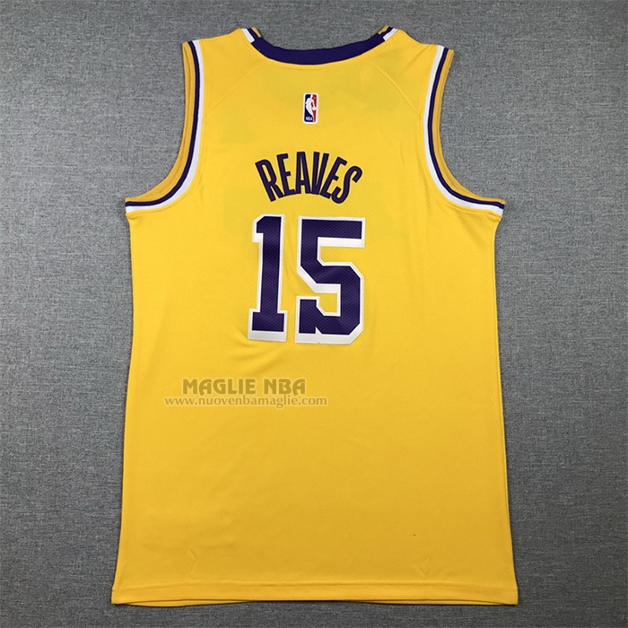 Maglia
 Austin Reaves NO 15 Los Angeles Lakers Icon 2022-23 Giallo
